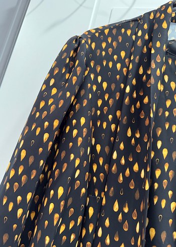 Kadın Siyah Düğmeli Uzun Kollu Gömlek - Görsel 3