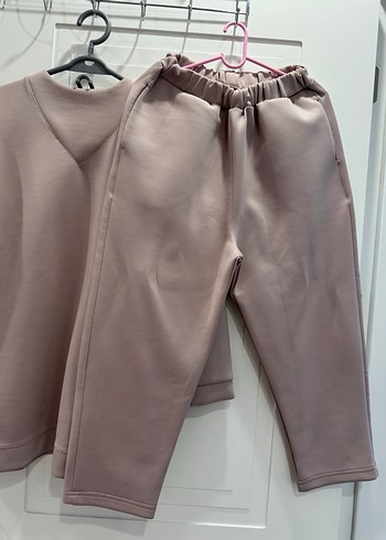 V Yaka Bej Kadın Eşofman Takımı - Görsel 2