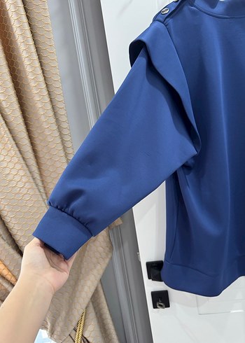 Uzun Kollu, Fırfırlı Mavi ıkılı takım - Görsel 6