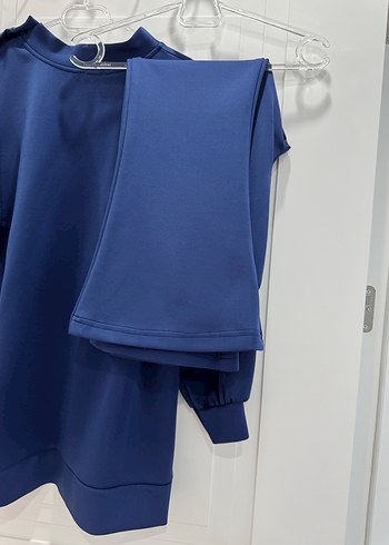 Uzun Kollu, Fırfırlı Mavi ıkılı takım - Görsel 4