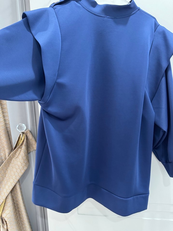 Uzun Kollu, Fırfırlı Mavi ıkılı takım - Görsel 5