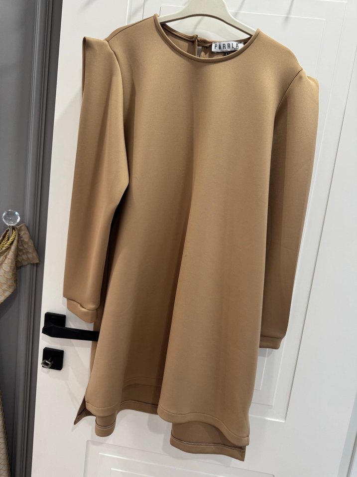 Bej Mini Kadın Takım Elbise - Görsel 3