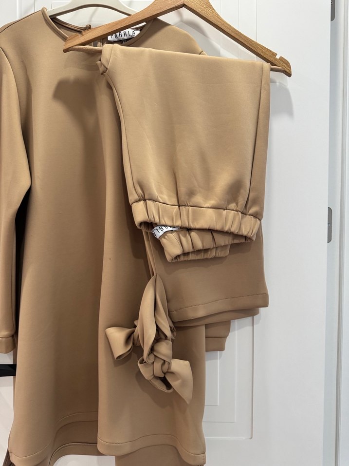 Bej Mini Kadın Takım Elbise - Görsel 5