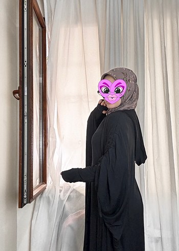 universal Beden kahverengi Renk Ferace 2 li takım tesettür abaya