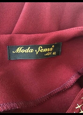 38 Beden bordo Renk Tesettur elbise