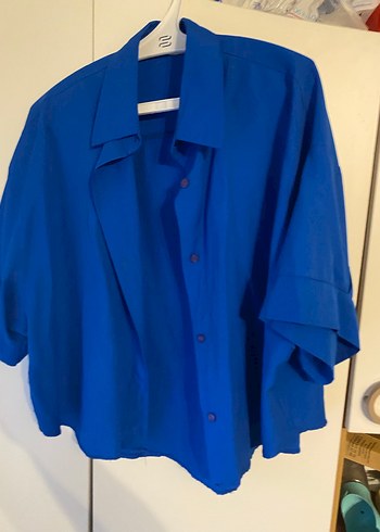 Düğmeli,  yarım kol gömlek  3 birlikte - Görsel 3