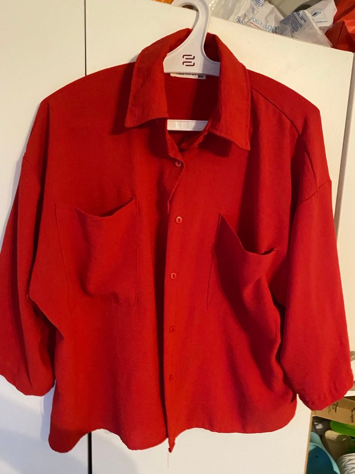 Düğmeli,  yarım kol gömlek  3 birlikte - Görsel 2