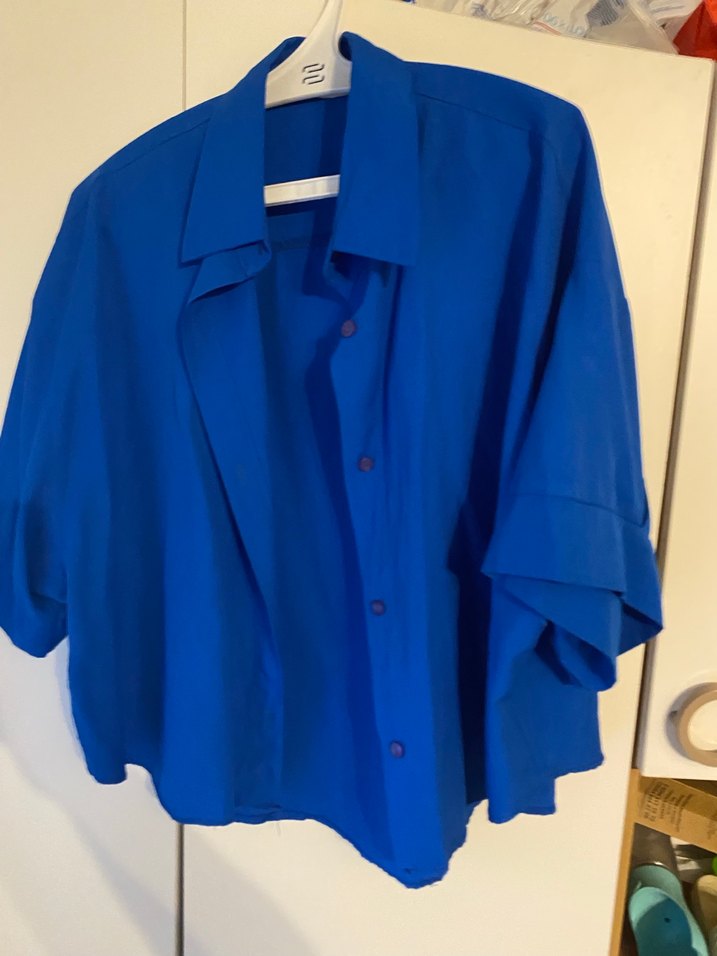 Düğmeli,  yarım kol gömlek  3 birlikte - Görsel 3