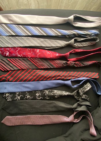 Erkek Çok Renkli İş Kravatları tane 50 tl hepsi 350 10 tane - Görsel 2