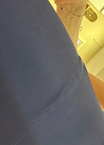 Siyah Midi  Spor Şortu - Görsel 5