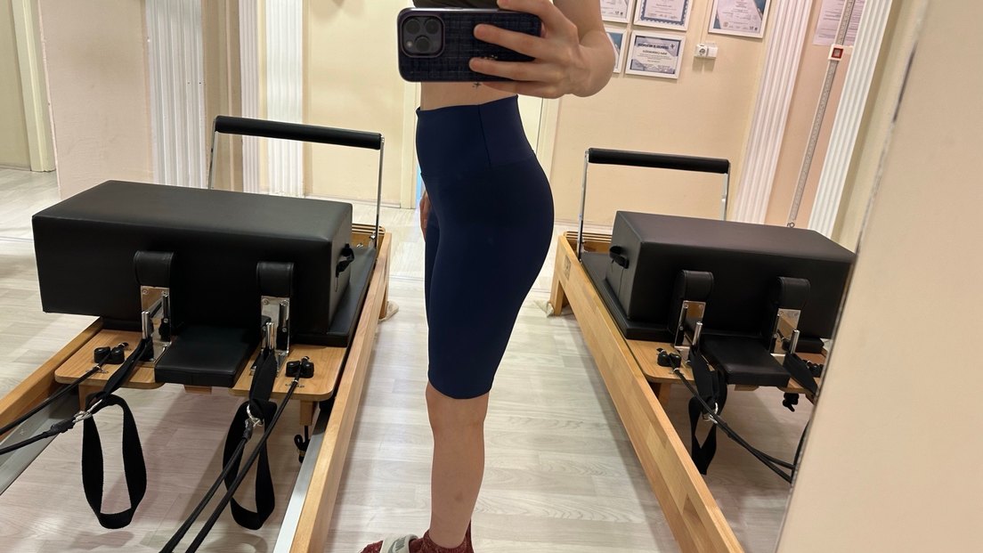 Siyah Midi  Spor Şortu - Görsel 3