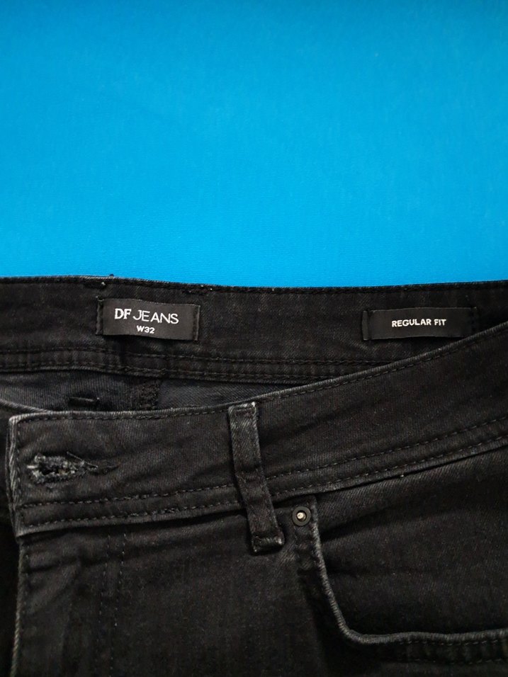 Likralı kot şort - Görsel 2