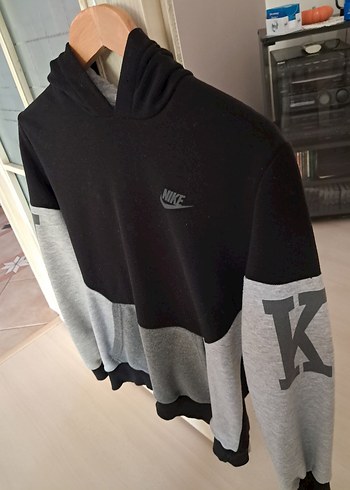 Erkek Gri Renkli Kapüşonlu Sweatshirt - Görsel 3