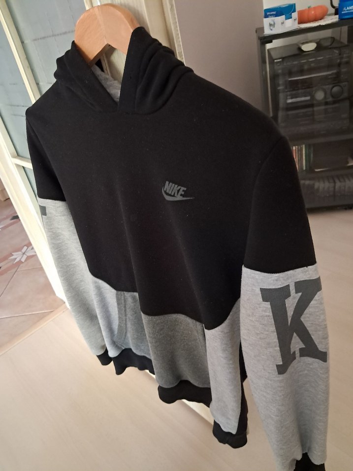 Erkek Gri Renkli Kapüşonlu Sweatshirt - Görsel 3