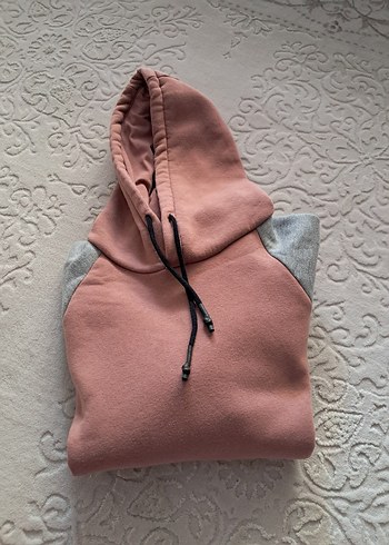 Renk Bloklu Kapüşonlu Sweatshirt - Görsel 4