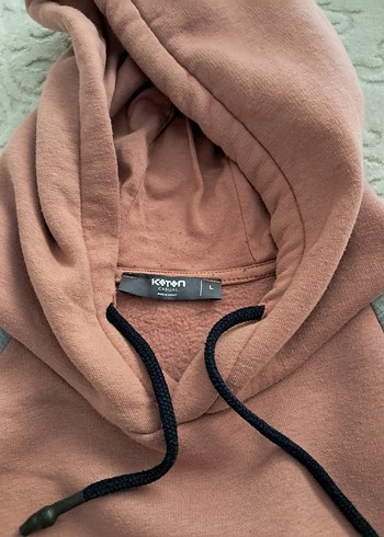 Renk Bloklu Kapüşonlu Sweatshirt - Görsel 5