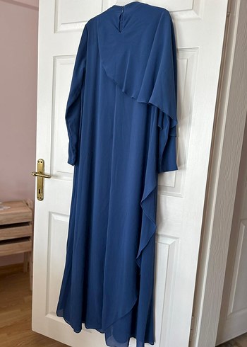 Mavi Uzun Abiye Elbise - Görsel 3