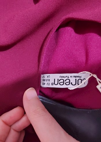 Mürdüm Uzun Kollu Uzun Elbise - Görsel 5