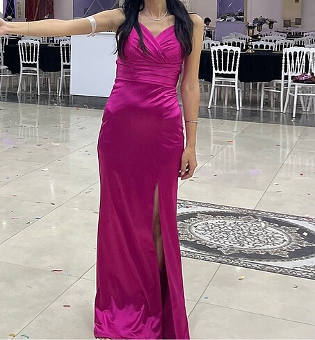 Fuşya abiye