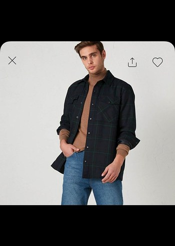 LC Waikiki LCW ekose lacivert gömlek ceket