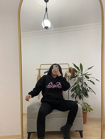 3 iplik şardonlu sweatshirt