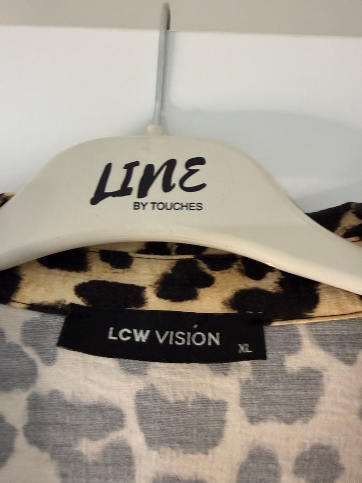 Leopar Desenli Kemerli Midi Elbise - Görsel 2