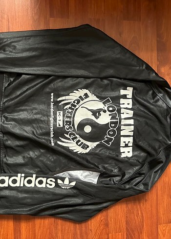 Adidas Adidas Siyah Gri Metal Fermuarlı erkek Spor Ceket