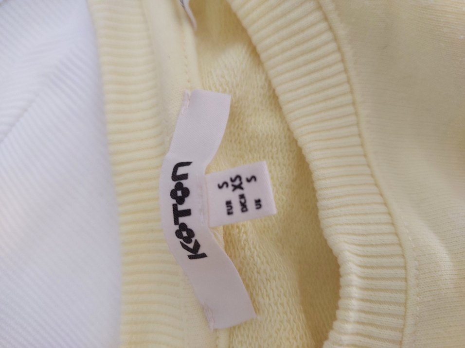 Limon sariis Oversize Kadın Sweatshirt - Görsel 3