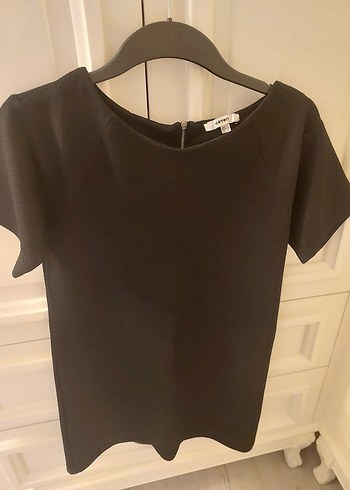 Kadın Siyah Kısa Kollu elbise - Görsel 2