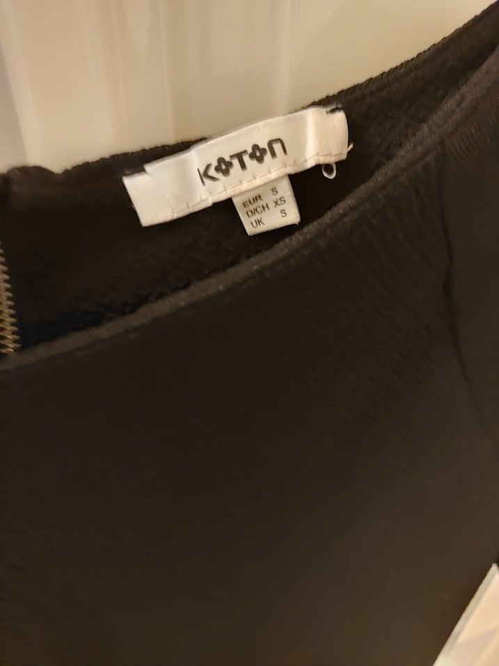 Kadın Siyah Kısa Kollu elbise - Görsel 3