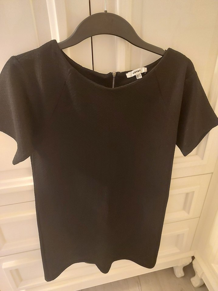 Kadın Siyah Kısa Kollu elbise - Görsel 2