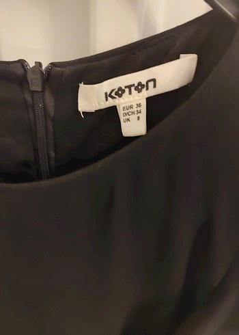 Volanlı Kısa Kollu Midi Siyah Elbise - Görsel 3