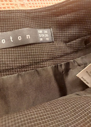 Koton Kahverengi Piliseli Midi Kalem Etek