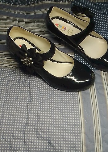 Kız Çocuk topuklu babet ayakkabı - Görsel 2