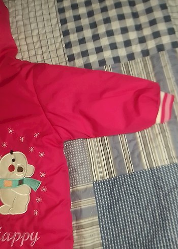 Kapüşonlu Fermuarlı Pembe Bebek Tulumu - Görsel 2