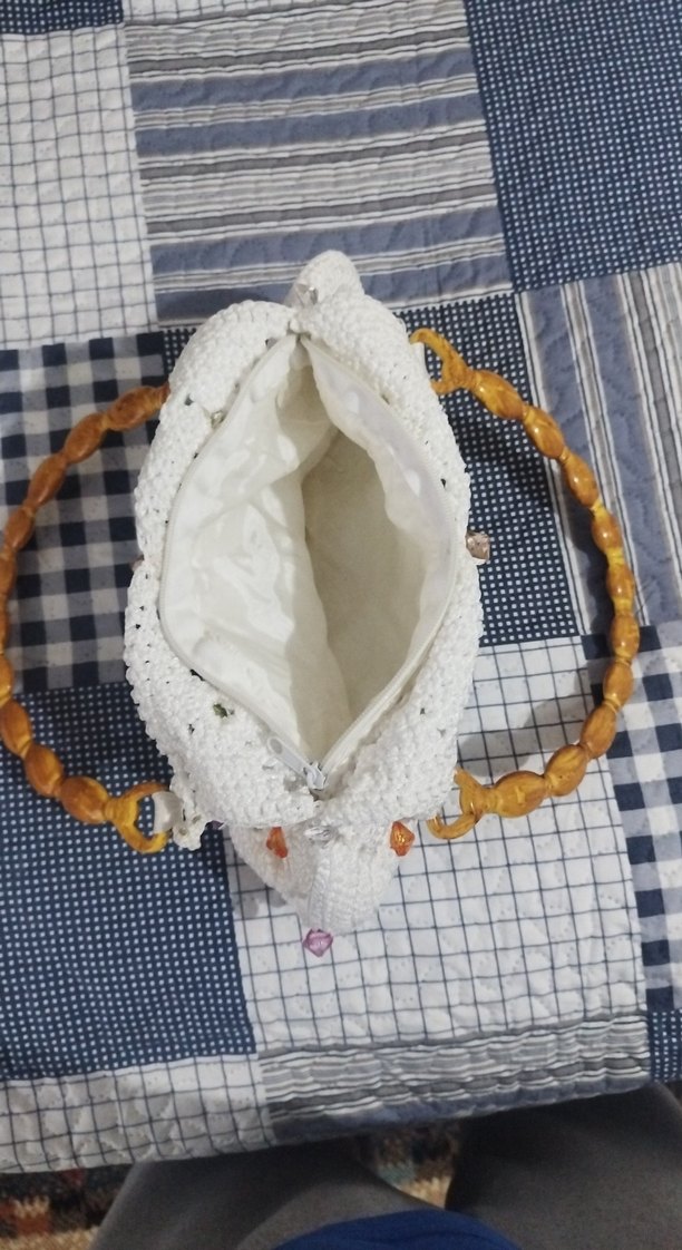 Boncuk Detaylı Örgü Kadın Çanta - Görsel 3