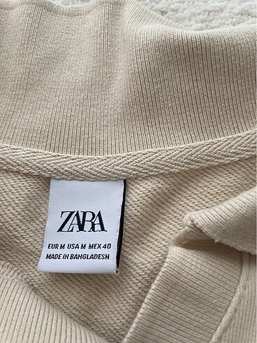 m Beden ten rengi Renk Zara sweat