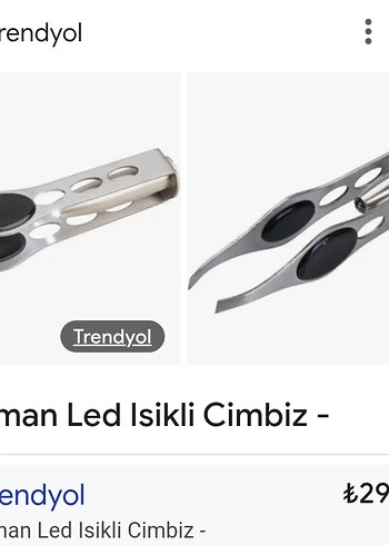 Beden Renk LED Işıklı Cımbız - Pratik Manikür Aracı