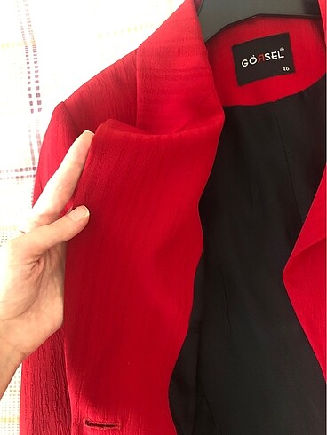s Beden bordo Renk Blazer