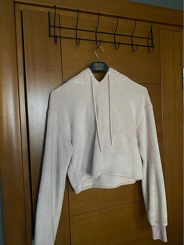 Bershka şeker pembesi sweatshirt
