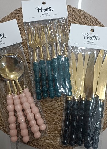 Boncuk Model Kaşık Çatal Bıçak Takımı - Görsel 5