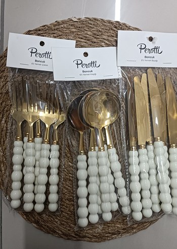 Boncuk Model Kaşık Çatal Bıçak Takımı - Görsel 3