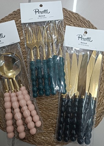 Boncuk Model Kaşık Çatal Bıçak Takımı - Görsel 6