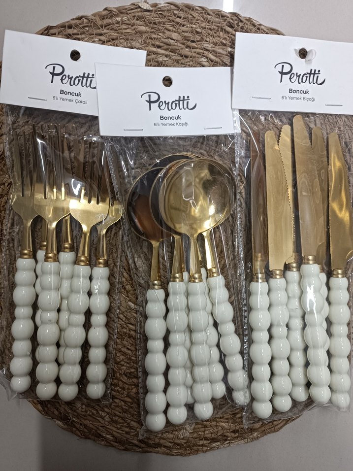 Boncuk Model Kaşık Çatal Bıçak Takımı - Görsel 2