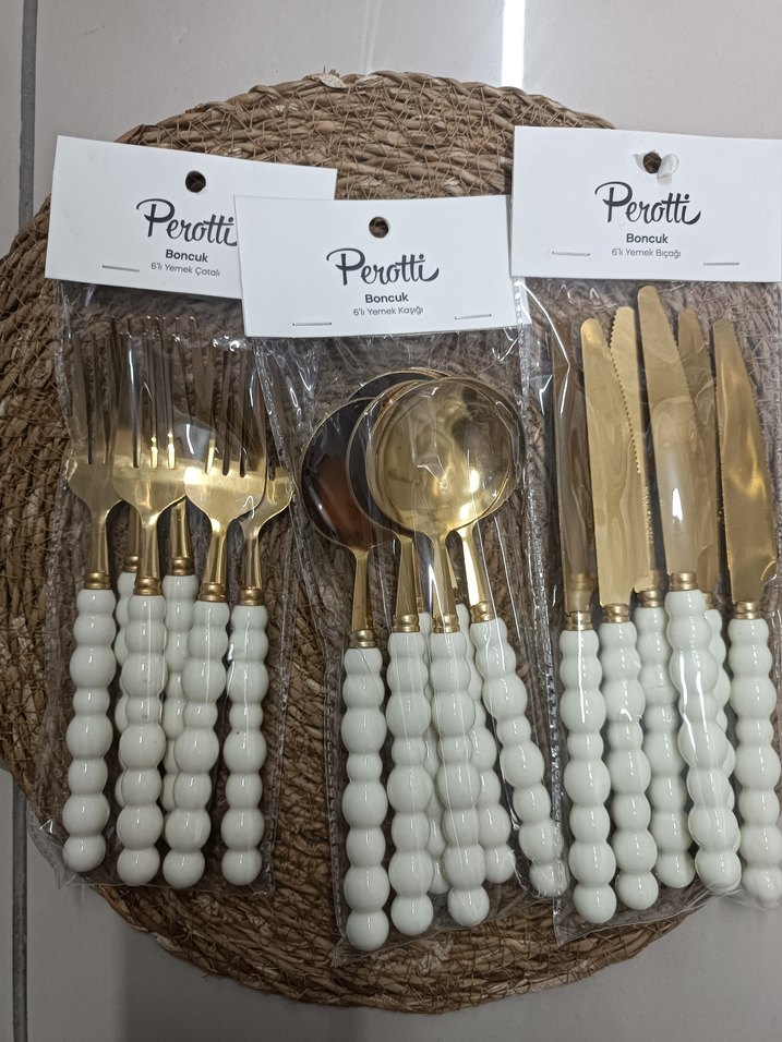 Boncuk Model Kaşık Çatal Bıçak Takımı - Görsel 3