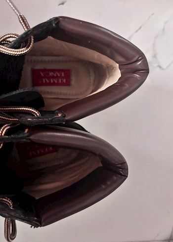 Kemal Tanca marka Kahverengi Bağcıklı  Kadın Botu - Görsel 2