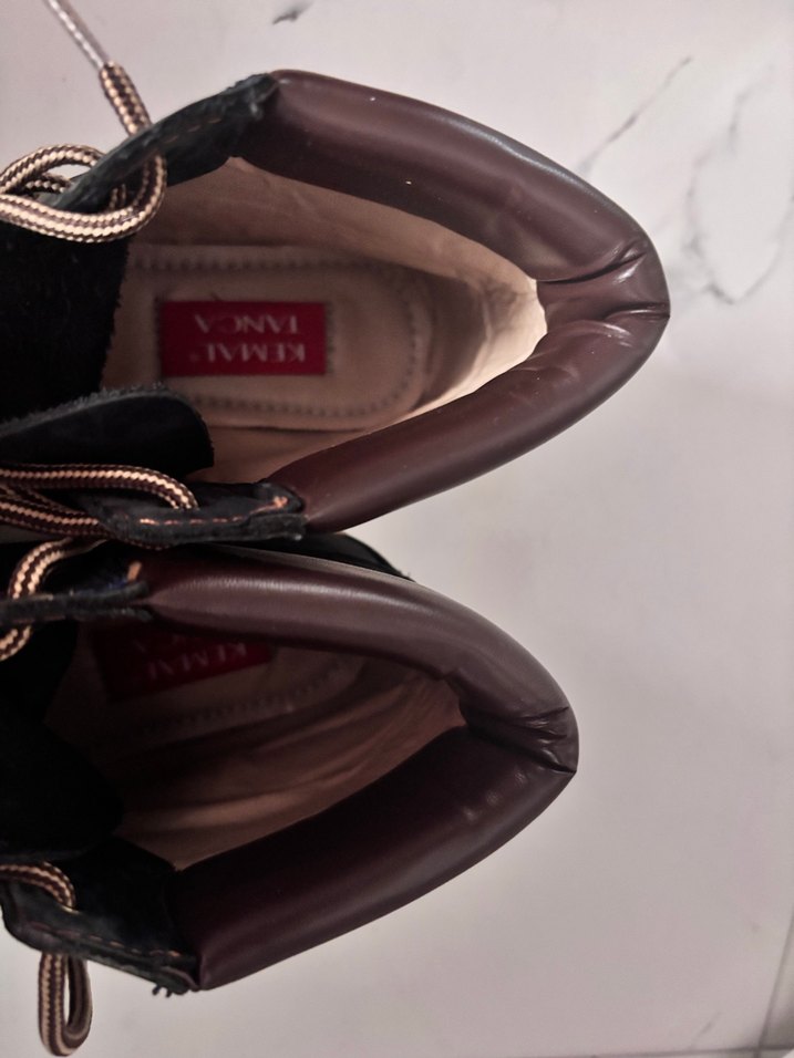 Kemal Tanca marka Kahverengi Bağcıklı  Kadın Botu - Görsel 2