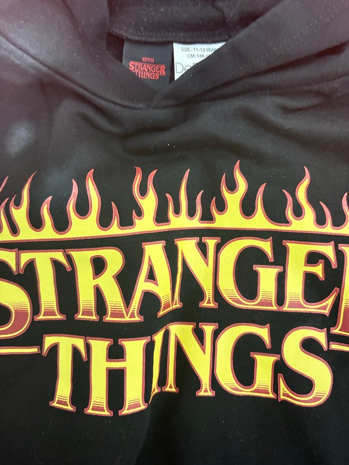 Erkek çocuk 12 13 yaş Siyah Sweatshirt kapüşonlu - Görsel 2