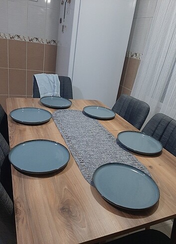 Beden turkuaz Renk Servis tabağı