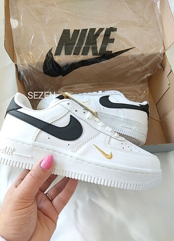Nike airforce beyaz  siyah&Gold